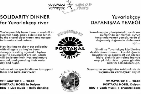Solidarity Dinner for Yuvarlakçay at Portakal Hotel